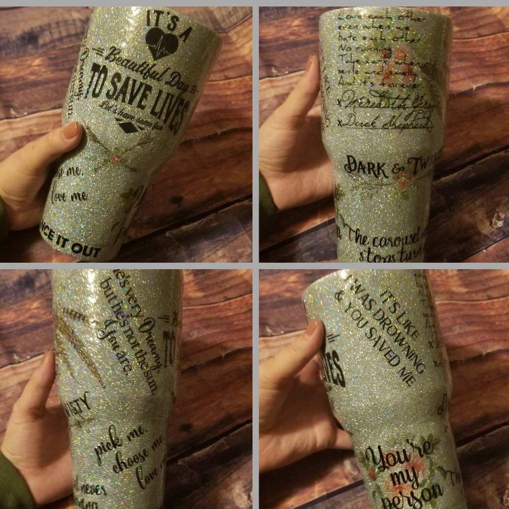 30 oz custom greys anatomy tumbler